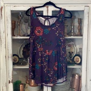 🌻3/$25 Maurices Peplum Tank, Size L